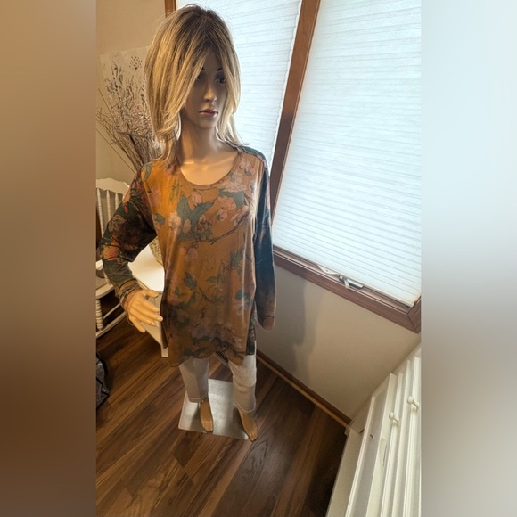 Johnny Was Traviata Lotus Swing Tunic Large EUC - Picture 4 of 12